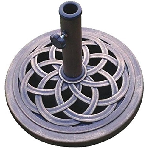 DC America UBP18181-BR 18-Inch Cast Stone Umbrella Base