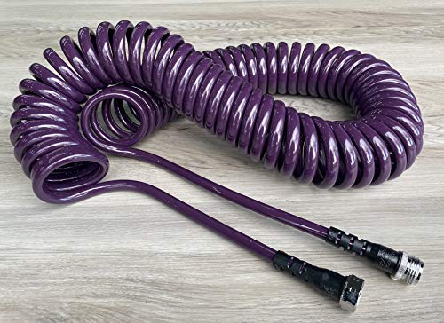 Water Right 300 Series Polyurethane Coil Garden Hose, 50-Foot x 3/8-Inch, Eggplant