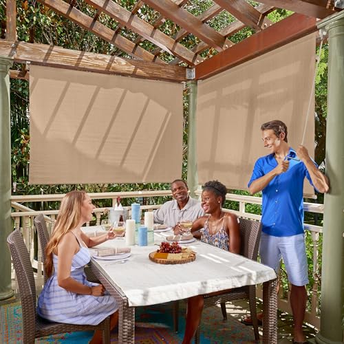 Coolaroo Outdoor Cordless Sun Blocking Roller Shade