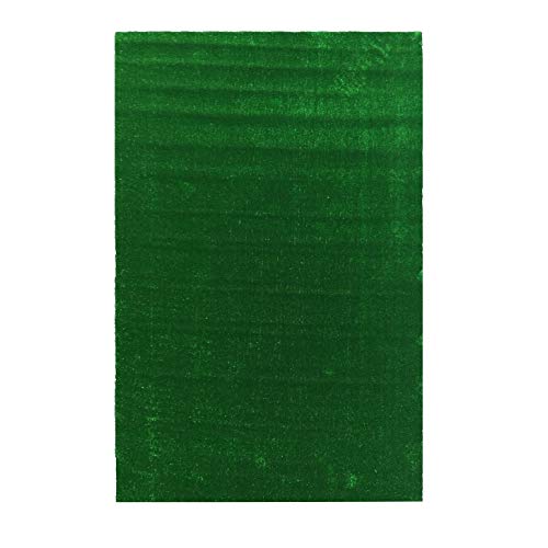 Ottomanson Artificial Grass Turf 6'6" x 9'2" Indoor Outdoor Faux Grass Rug with Drainage Holes, Customizable with Extra Long Size Options, Perfect for Patio Lawn Balcony Weddings Photoshoot Backdrop