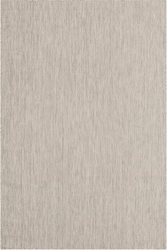 Unique Loom Collection Casual Transitional Solid Heathered Indoor/Outdoor Flatweave Area Rug (6' 1" x 9' Rectangle, Light Gray/Ivory)