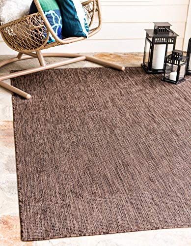 Unique Loom 9' x 12' Light Brown/Ivory
