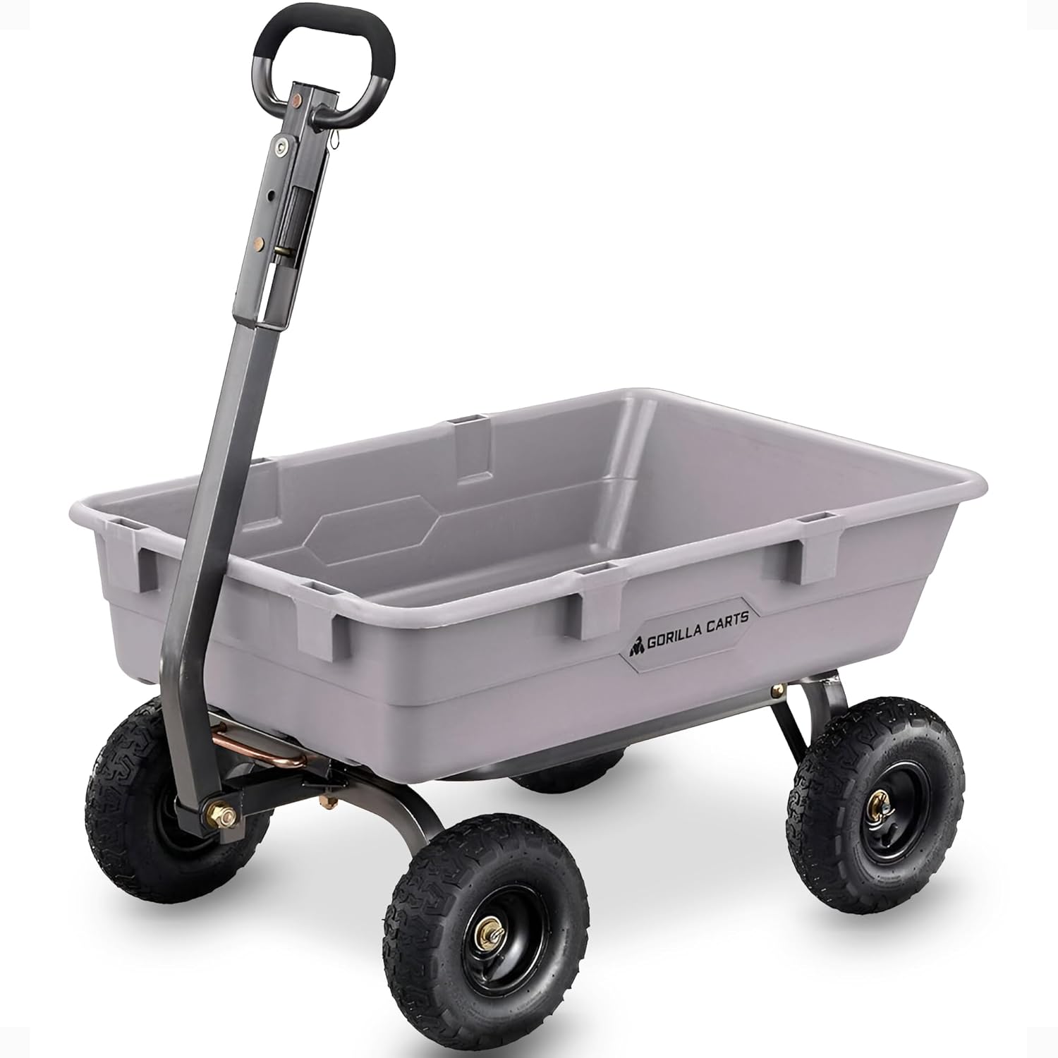 Gorilla Carts Poly Dump Cart