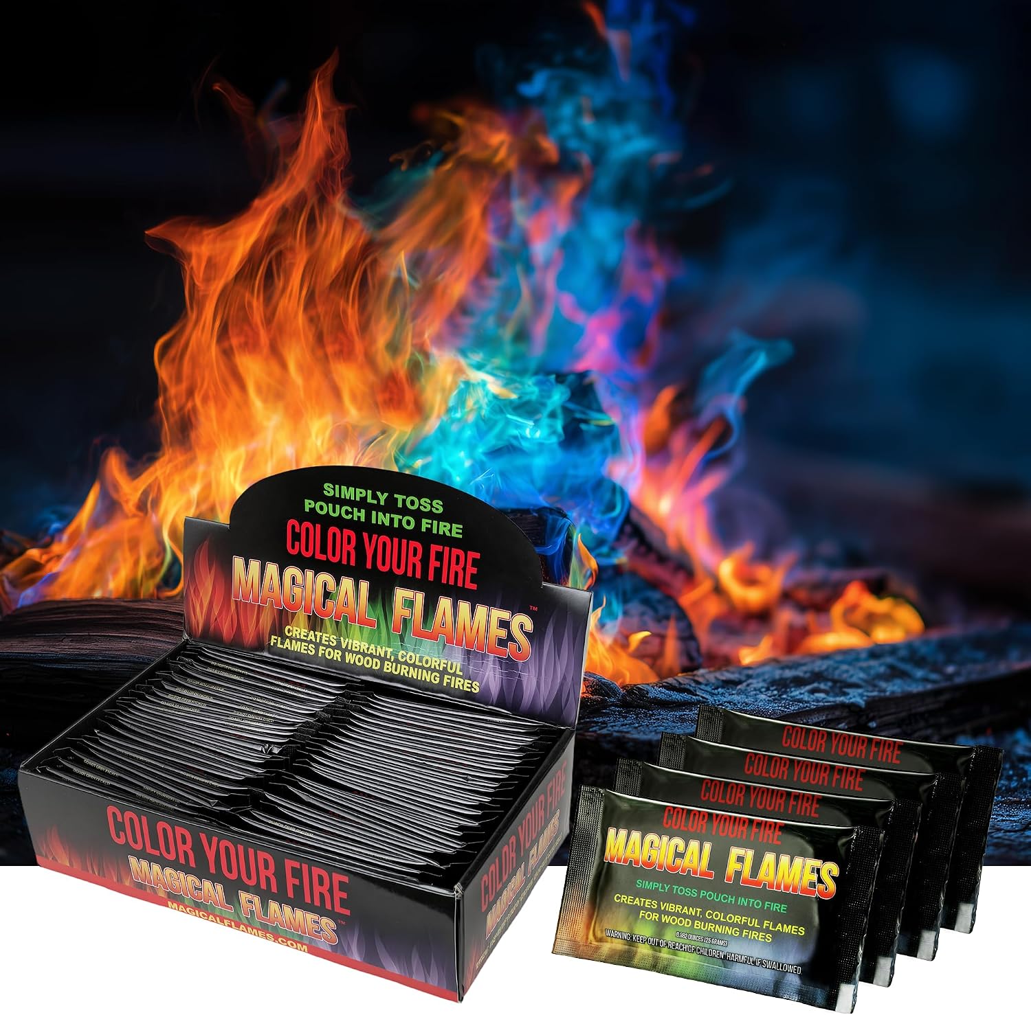 Magical Flames Fire Color Packets (50 Pack)