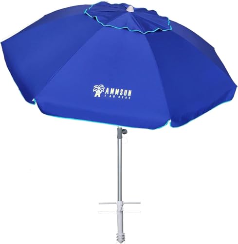 AMMSUN 7ft High Wind Beach Umbrella