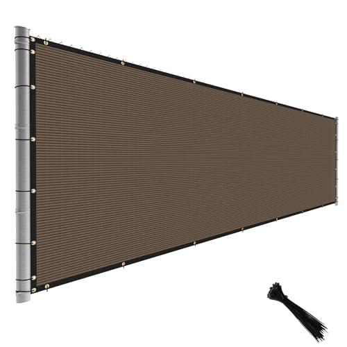 TANG Fence Privacy Screen Brown 4x45 ft