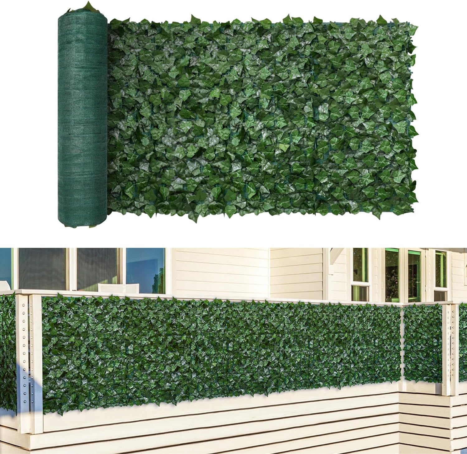TANG 39"x136" Artificial Ivy Fence Privacy Screen
