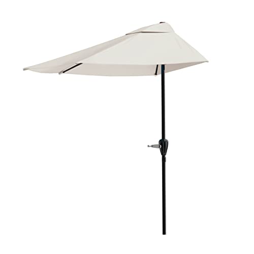 Pure Garden Half Umbrella (9 ft)