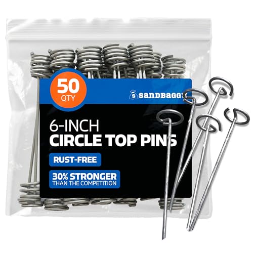 Sandbaggy 6-inch Circle Top Pins (50)