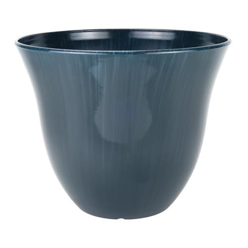 Classic Home and Garden Honeysuckle Resin Planters - Lightweight Indoor & Outdoor Plant Pots - UV-Resistant Plastic Flower Pots - Pot Planters for Flowers & Herbs (15" Ocean Blue)