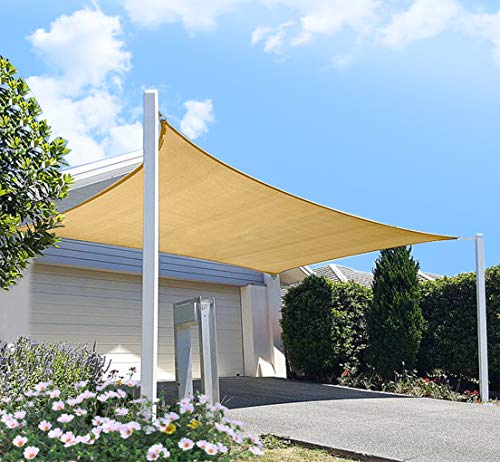 Patio Sun Shade Sail Canopy 12' x 16' (Sand)