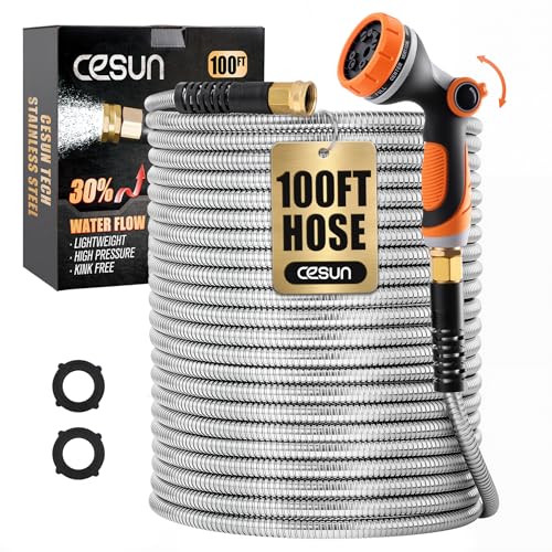Cesun Metal Garden Hose 100 ft