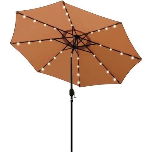 Blissun 9 ft Solar Umbrella (Tan)