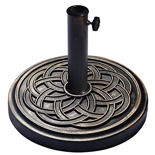 EliteShade USA Umbrella Base Umbrella Stand Heavy Duty Market Patio Outdoor Umbrella Holder,Dark Copper