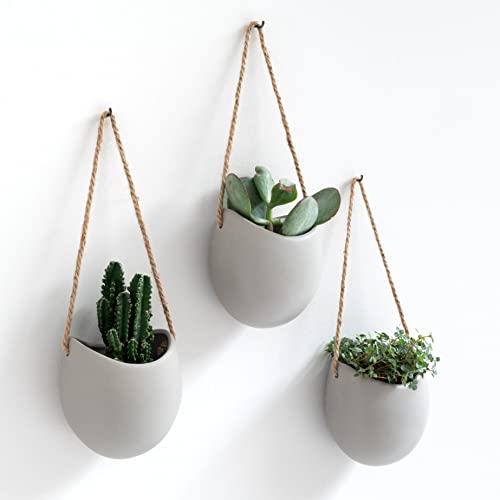 Kazai. Wall Planters -Ellie- (Light Grey)