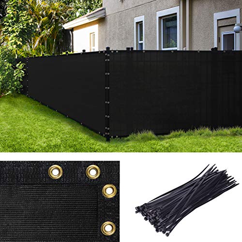 Amgo 4' x 167' Black Privacy Screen