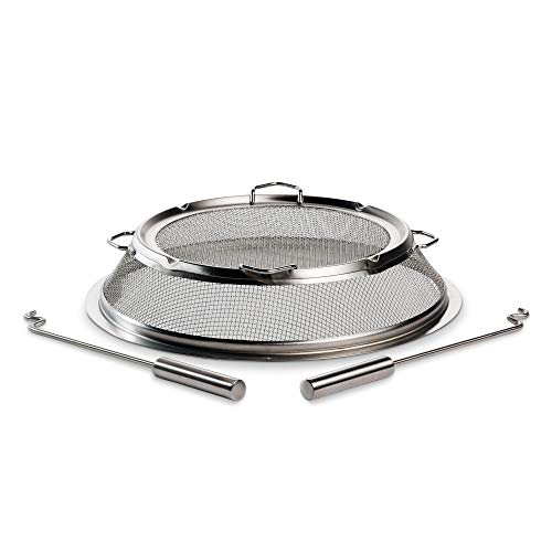 Solo Stove Bonfire Shield - Durable Stainless Steel Spark Protector Mesh Screen for Fire Pits, Keeps Pops and Hot Embers Contained for Safe Outdoor Fires, Includes Shield Removal Tools