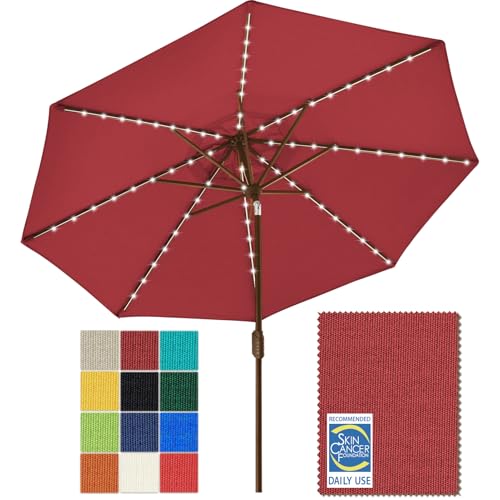 EliteShade USA 9ft Market Umbrella (Burgundy)