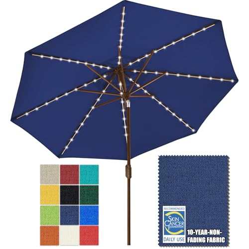 EliteShade USA 9ft Market Umbrella (Navy Blue)