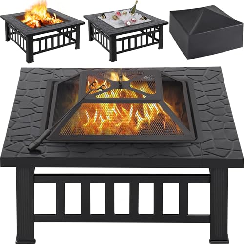 Yaheetech Fire Pit Table