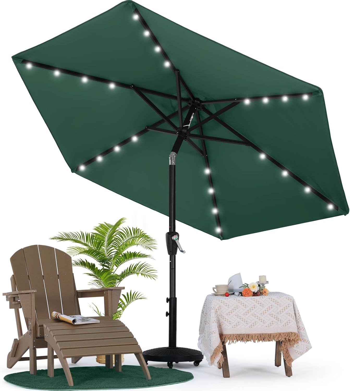 MASTERCANOPY Umbrella with Solar LED