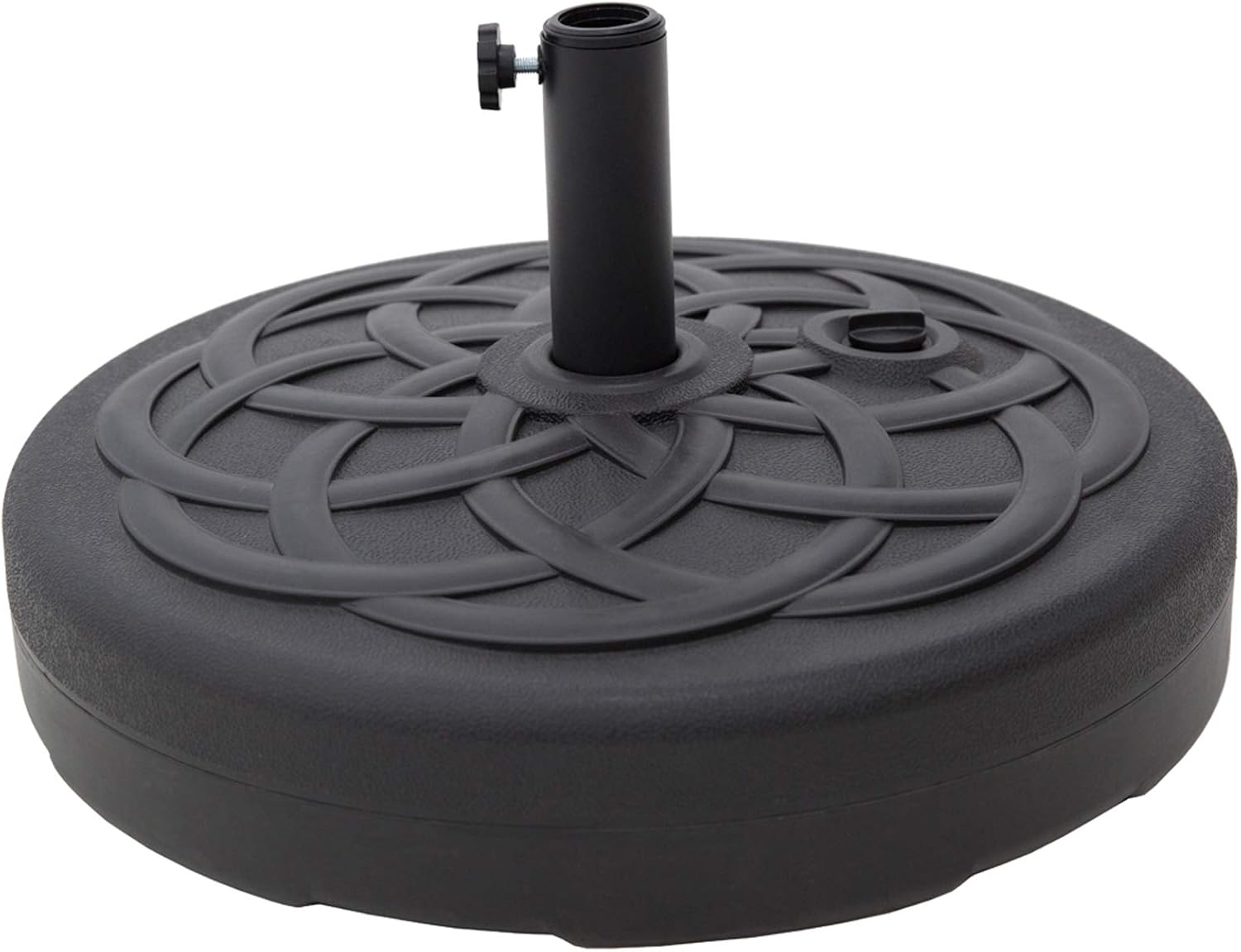 C-Hopetree 112 lb Heavy Duty Water Fillable Base Stand for Patio Outdoor Market Table Umbrella, Black