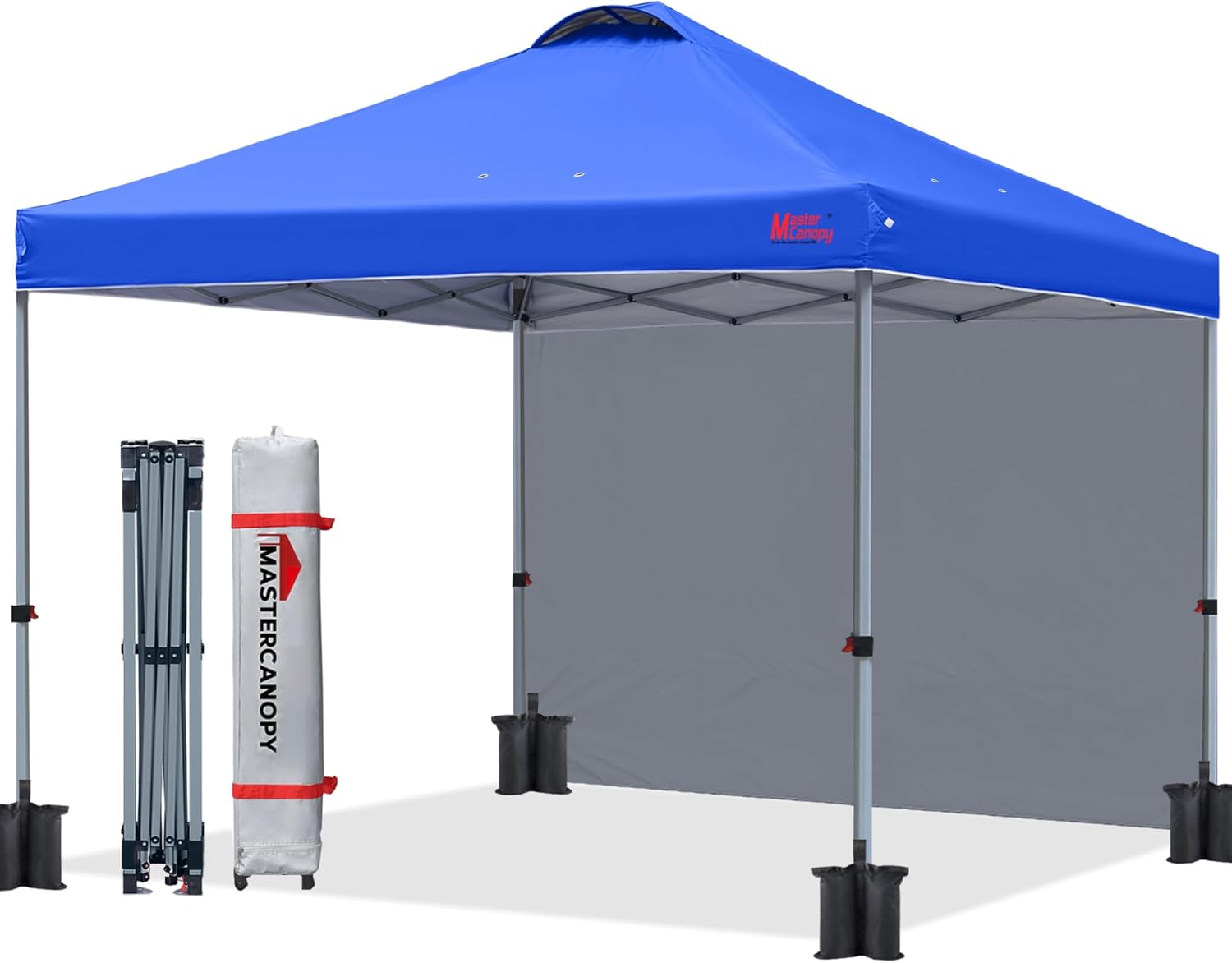 MASTERCANOPY Durable Pop-up Canopy (8'x8', Blue)