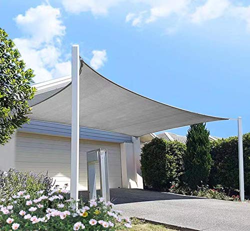 Patio Sun Shade Sail Canopy 10' x 12' (Gray)