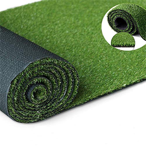 Artificial Grass Turf Lawn, 10Feet X 25Feet Realistic Indoor Outdoor Garden Balcony Decor Landscape Synthetic Fake Grass Pet Rug Carpet