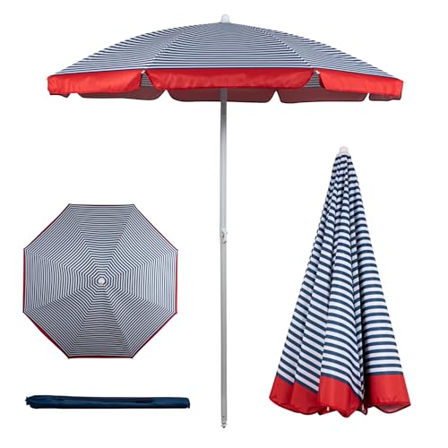 PICNIC TIME 5.5 ft Beach Umbrella (Blue)