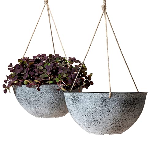 LA JOLIE MUSE Large Hanging Planters (Set of 2)