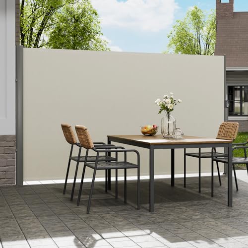 VEVOR Retractable Side Awning (Beige)
