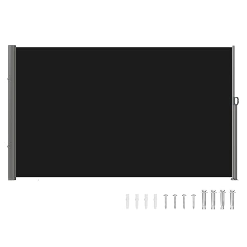 VEVOR Retractable Side Awning (Black)