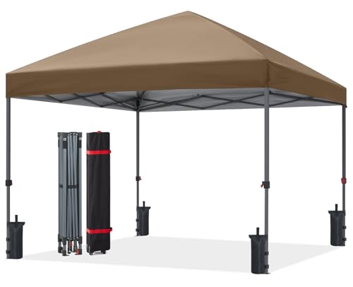 ABCCANOPY Pop Up Canopy (Khaki, 8x8)