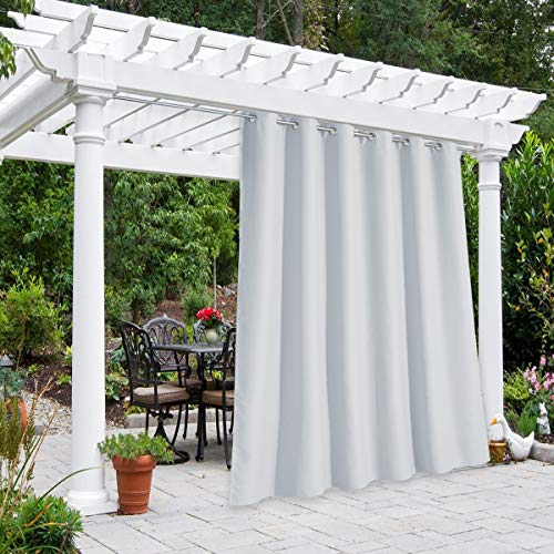 NICETOWN Outdoor Patio Curtain Room Divider Waterproof, W84 x L108