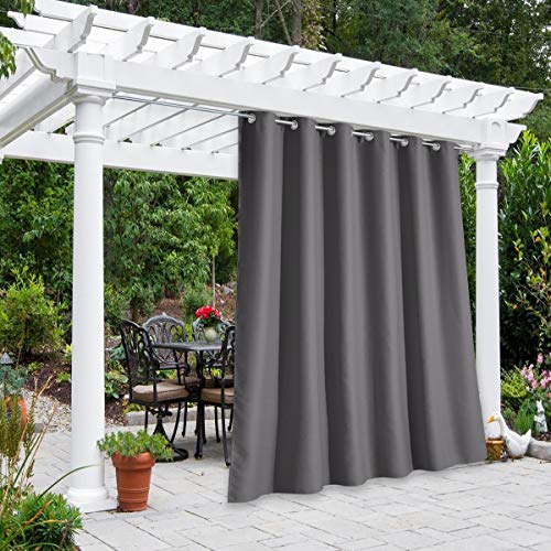 NICETOWN Patio Door Grey Curtains