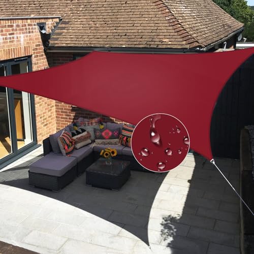 Windscreen4less 10'x13' Waterproof Sun Shade Sail