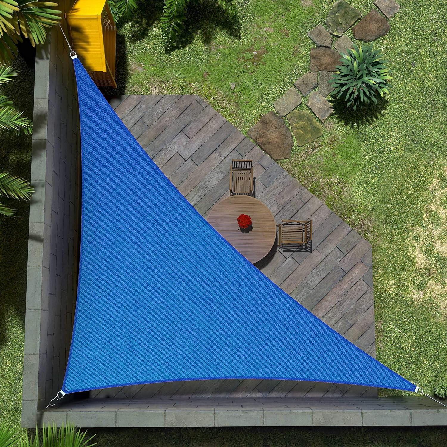 Amgo 10' x 16' Blue Triangle