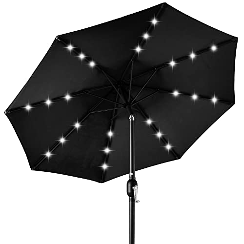 Best Choice Products 10ft Solar LED Umbrella (Black)