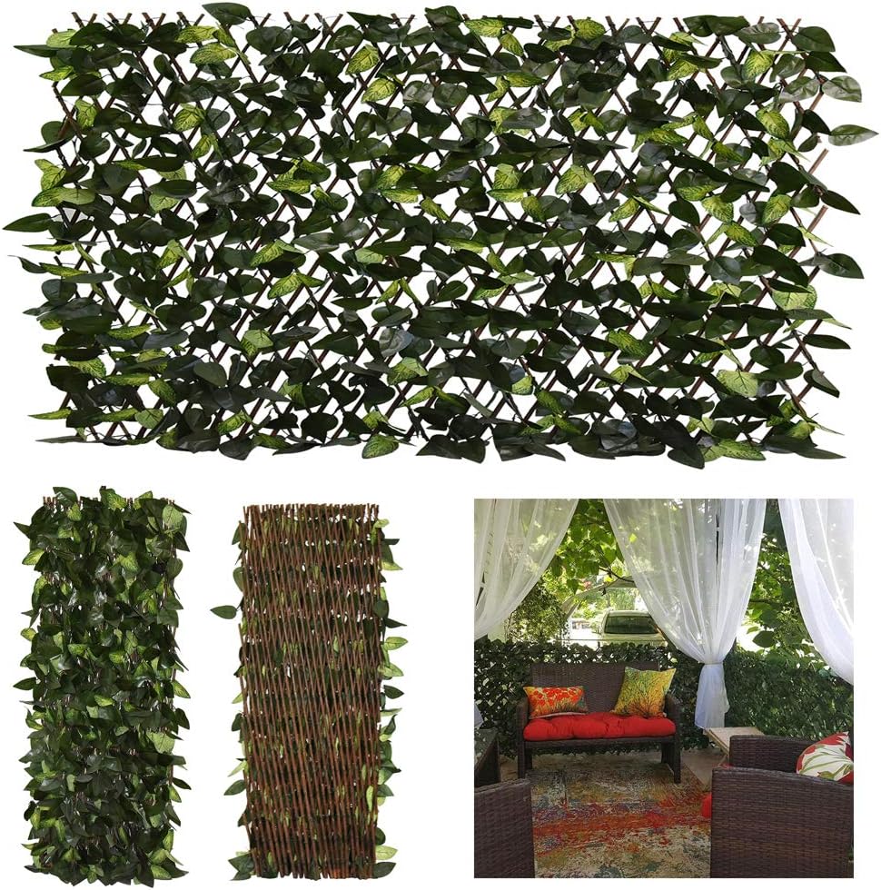 GLANT Expandable Faux Ivy Privacy Screen