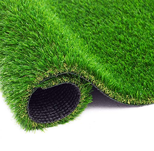 ZGR Artificial Garden Grass 4 ft x 80 ft Premium Lawn Turf, Realistic Fake Grass, Synthetic Turf, Thick Pet Turf, Fake Faux Grass Rug with Drainage Holes Indoor/Outdoor Landscape Customized Available