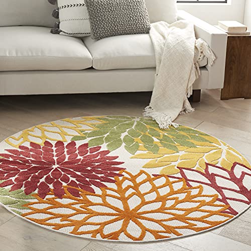 Nourison Aloha 4' Round (Red)