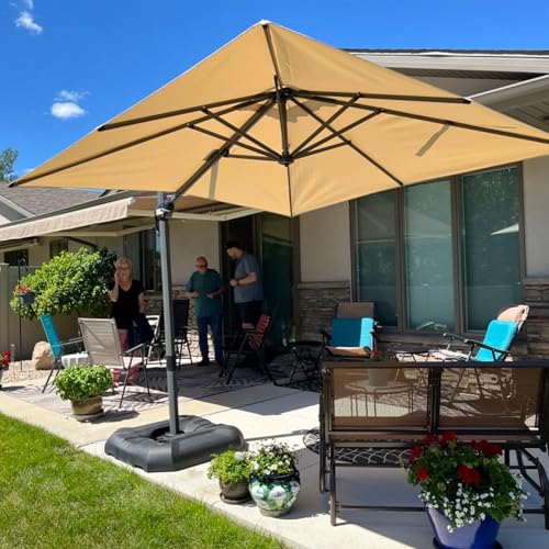 PURPLE LEAF 8 Feet Patio Umbrella (Beige)