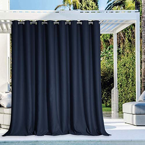 NICETOWN Patio Door Navy Blue Curtains