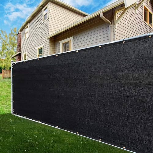 ShadeMart 5' x 77' Fence Privacy Screen Black