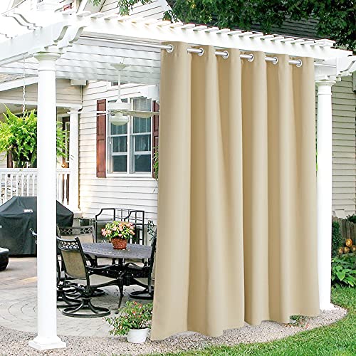 RYB HOME Outdoor Curtains (Bistotti Beige)