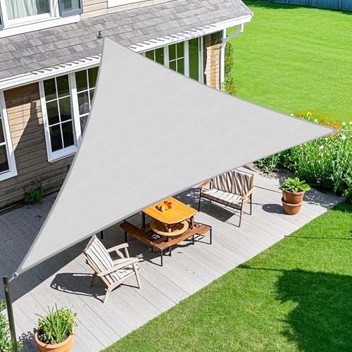Amagenix Sun Shade Sail 20'x20'x20' Light Grey