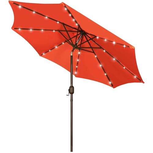 Blissun 9 ft Solar Umbrella (Orange)