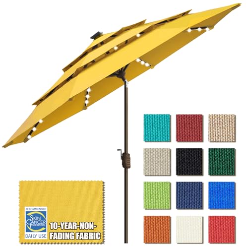 EliteShade 80 LED Solar Umbrella