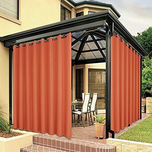 BONZER 110x108 Outdoor Curtains (Mecca Orange)